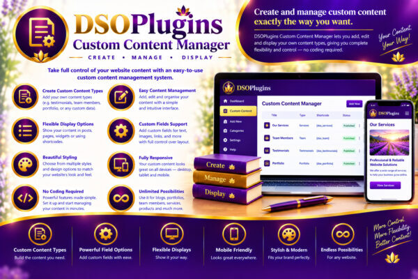 DSOPlugins Custom Content Manager